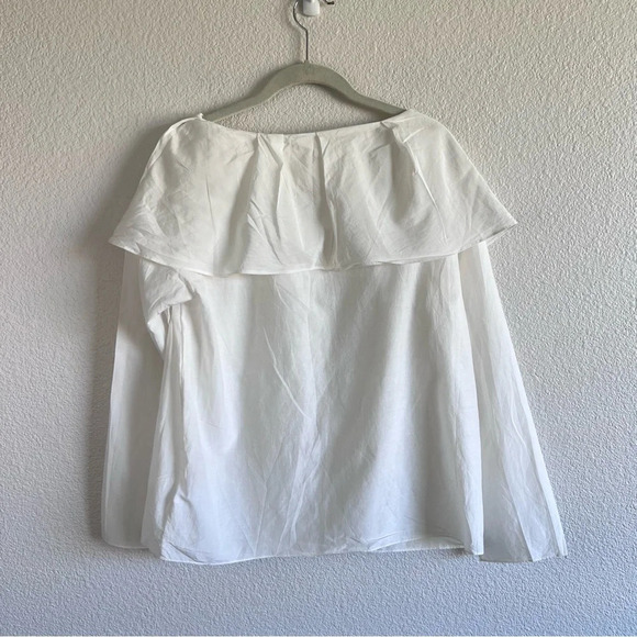 Cos Women’s Ruffle Detail Cotton Silk Blend Blouse - Picture 6 of 9